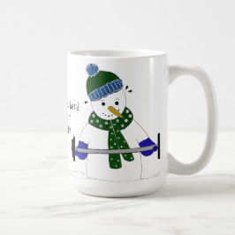 Sneeuwman Gewichtheffen Koffiemok
