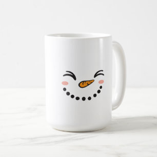 Sneeuwman Gezicht Koffiemok