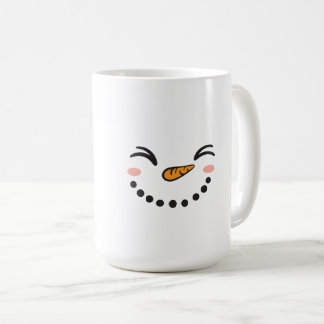 Sneeuwman Gezicht Koffiemok