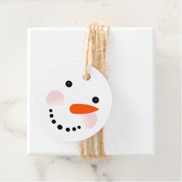 Sneeuwman gezicht Schattigee feestelijke kerst Bedankjes Labels