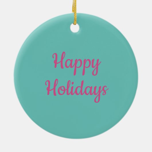 SNEEUWMAN, GINGERBREAD MAN & MOK VAN WARME CHOCOLA KERAMISCH ORNAMENT (Achterkant)