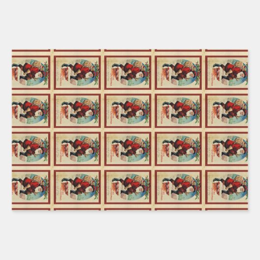 Sneeuwman Glossy Gift Wrap Set Inpakpapier Vel (Voorkant 2)