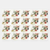  Sneeuwman Glossy Gift Wrap Set Inpakpapier Vel (Voorkant)