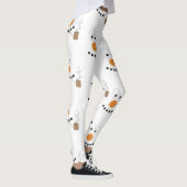 Sneeuwman Grappig Gezicht Schattigee Nieuwigheid K Leggings (Rechts)