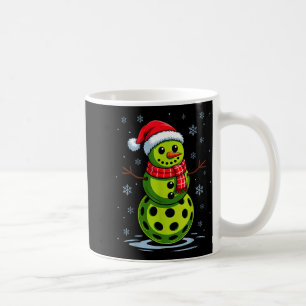 Sneeuwman - grappige pickleball kerst pickle bal koffiemok