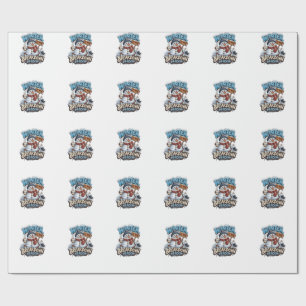 Sneeuwman Grappige Winter Seizoenshumor Kerstmis Cadeaupapier