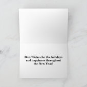 Sneeuwman Grote Print Kerst Kaart (Binnen)