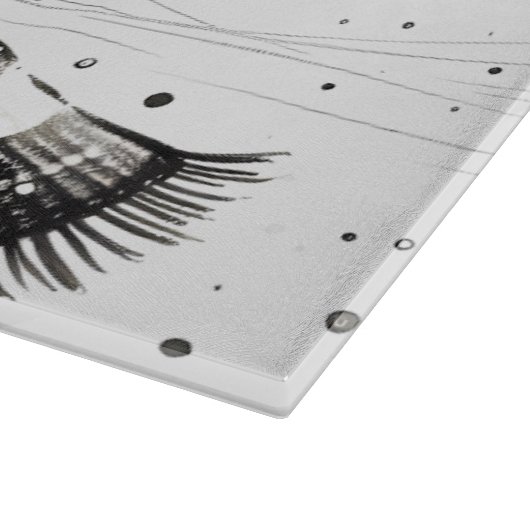 Sneeuwman heerlijke tijd van de dag om te koken snijplank (Hoek)