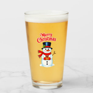 Sneeuwman (heilige hoed) glas