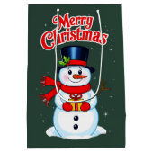 Sneeuwman (heilige hoed) medium cadeauzakje (Achterkant)