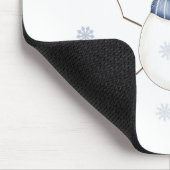 Sneeuwman Het is Winter Muismat (Hoek)