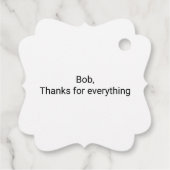 Sneeuwman Holly Joyous Seizoensvakantie Bedankjes Labels (Achterkant)