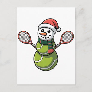 Sneeuwman Honkbal Kerstman Honkbal Sport Briefkaart