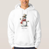 Sneeuwman Hooded Sweatshirt (Voorkant)