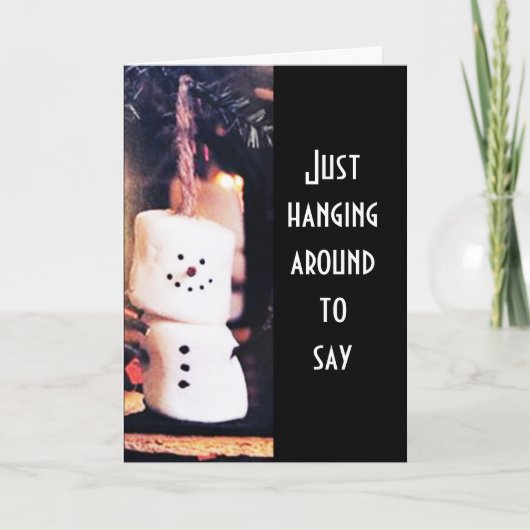 SNEEUWMAN HOOPT DAT VAKANTIE "A - OK" IS KAART (Voorkant)