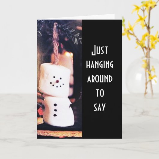 SNEEUWMAN HOOPT DAT VAKANTIE "A - OK" IS KAART (Gele Bloem)