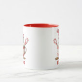 Sneeuwman Hot Cocoa Christmas Candy Cane Marshmall Mok (Midden)