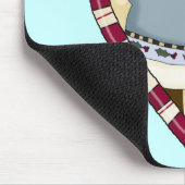 Sneeuwman houdt van T-shirts en cadeaus Muismat (Hoek)