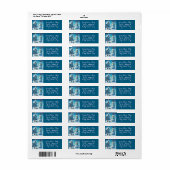 Sneeuwman Huis Presenteert Gepersonaliseerde Kerst Etiket (Full Sheet)