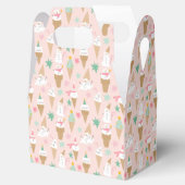 Sneeuwman Ice Cream Cones kerstpatroon Bedankdoosjes (Geopend)