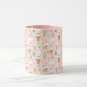 Sneeuwman Ice Cream Cones kerstpatroon Mok (Midden)