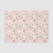 Sneeuwman Ice Cream Cones kerstpatroon Tissuepapier (Voorkant)