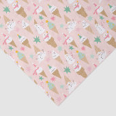 Sneeuwman Ice Cream Cones kerstpatroon Tissuepapier (Detail)