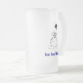 Sneeuwman IJs Baby Matglas Bierpul (Voorkant rechts)