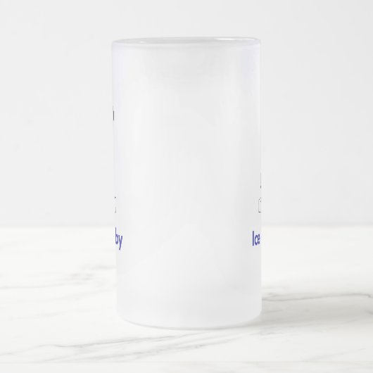 Sneeuwman IJs Baby Matglas Bierpul (Center)