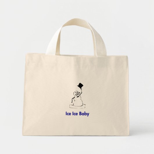 Sneeuwman IJs Baby Mini Tote Bag (Voorkant)