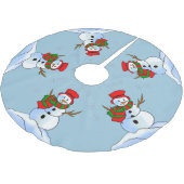 Sneeuwman ijzige kerst kerstboom rok (Gekanteld)