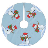 Sneeuwman ijzige kerst kerstboom rok (Voorkant)