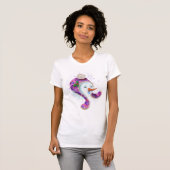 Sneeuwman in Beanie Pet Funny T-shirt (Voorkant volledig)