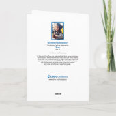 Sneeuwman in de zomer - Kinderkunst voor CHOC Bedankkaart (Achterkant)