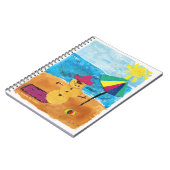 Sneeuwman in de zomer - Kinderkunst voor CHOC Notitieboek (Linkerzijde)