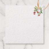 Sneeuwman in een auto | Merry Christmas Folie Favo Bedankjes Labels (Achterkant)