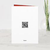 Sneeuwman in een feestelijke brievenbus feestdagen kaart (Achterkant)