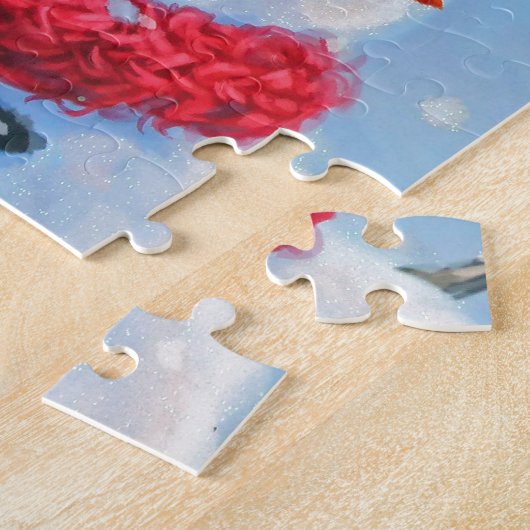 Sneeuwman in het Bos Legpuzzel (Zijkant)