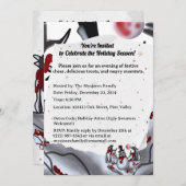 Sneeuwman in het griezelige vakantiebos kaart (Voorkant / Achterkant)