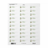 Sneeuwman in het groen etiket (Full Sheet)
