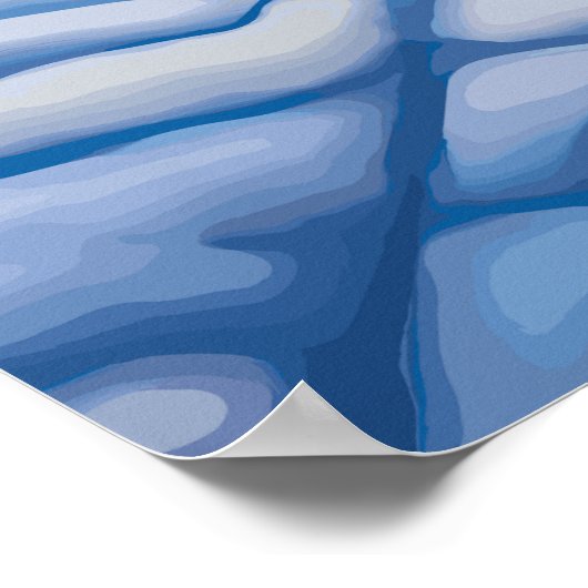 Sneeuwman in het nachtkamp poster (Hoek)