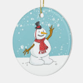 Sneeuwman in het Ornament (Links)