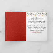 Sneeuwman in kerstbrievenbus met aangepaste naam feestdagen kaart (Binnen)