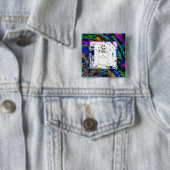 "Sneeuwman in levende kleur" (2") Button (In situ)