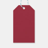 Sneeuwman in Plaid Cadeaulabel (Achterkant)
