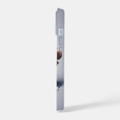 Sneeuwman in Rode Laarzen, Kerstmis, Auteur Natash iPhone 15 Case (Linkerkant)
