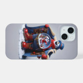 Sneeuwman in Rode Laarzen, Kerstmis, Auteur Natash iPhone 15 Case (Achterkant horizontaal)