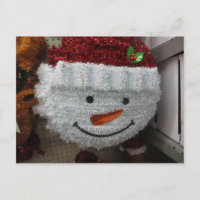 Sneeuwman in Santa Hat