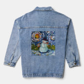 Sneeuwman Jeans denim jas Jacket (Achterkant)