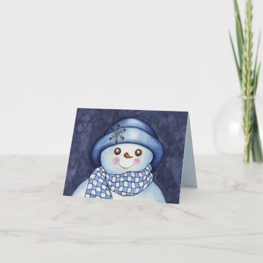 Sneeuwman kaart (Voorkant)